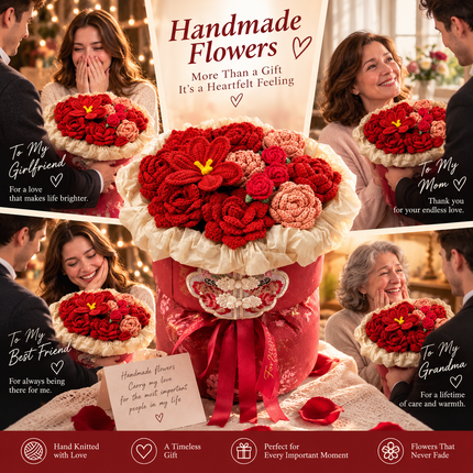 A Special Kind of Love｜Large Handmade Crochet Rose