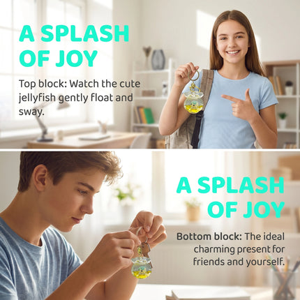 Eastcoco Mini-Aquarium-Schlüsselanhänger – lustige Deko und süßes Geschenk für dich selbst, Freunde, Familie, Nichten – 15,99 $