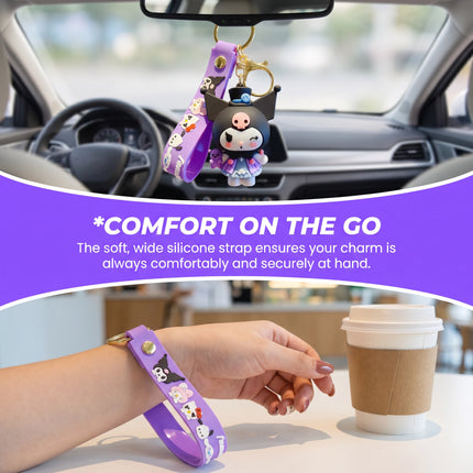 Eastcoco Purple Kuromi keychain---Cute gifts for yourself, your best friend, family, friends, or your niece
