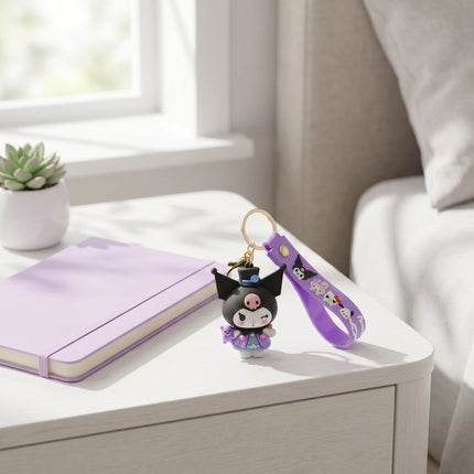 Eastcoco Purple Kuromi keychain---Cute gifts for yourself, your best friend, family, friends, or your niece