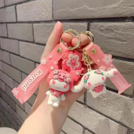 Eastcoco Pink Sanrio keychain---Cute gifts for yourself, your best friend, family, friends, or your niece