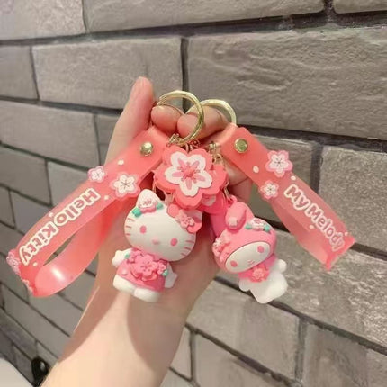 Eastcoco Pink Sanrio keychain---Cute gifts for yourself, your best friend, family, friends, or your niece