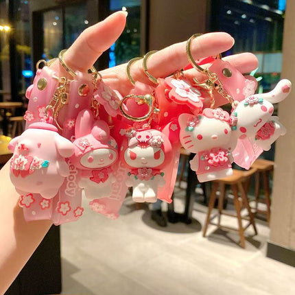 Eastcoco Pink Sanrio keychain---Cute gifts for yourself, your best friend, family, friends, or your niece