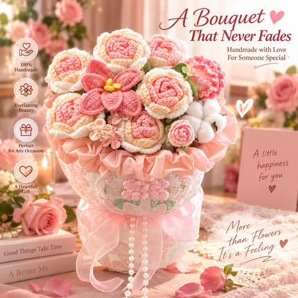 A Special Kind of Love｜Large Handmade Crochet Rose