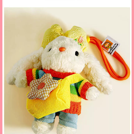 Eastcoco Happy Little Rabbit Going to School keychain