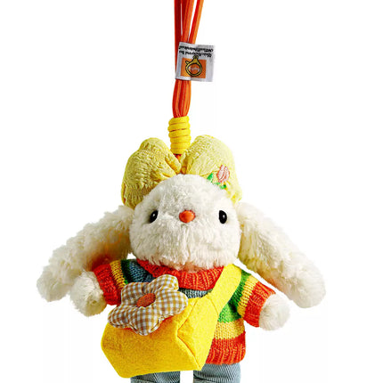 Eastcoco Happy Little Rabbit Going to School keychain