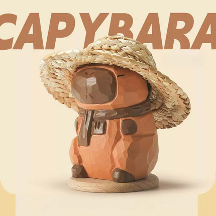 Eastcoco  Capybara Handmade wood carving