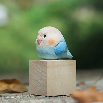 Eastcoco  Cute parrot Handmade wood carving