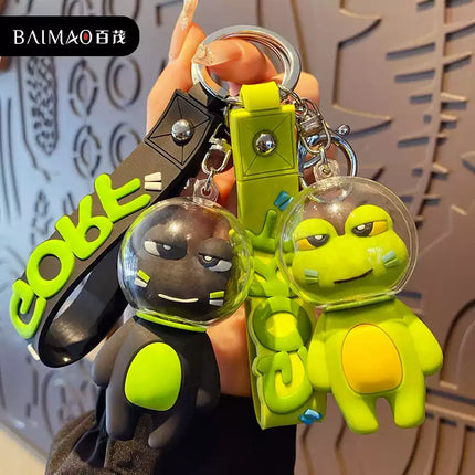 Eastcoco Little Frog Astronaut keychain