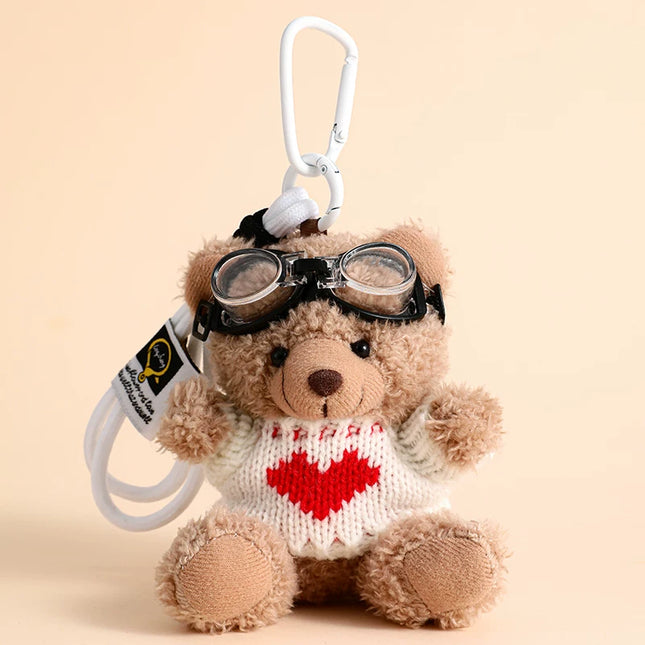 Eastcoco Cute plush bear keychain