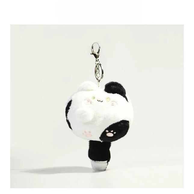 Eastcoco Multicolored round cat keychain