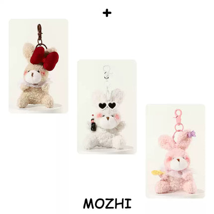 Eastcoco Pink-faced bunny keychain