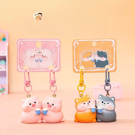 Eastcoco Magnetic Animals & Couples keychain
