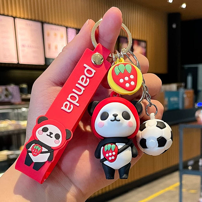 Eastcoco Football Panda keychain