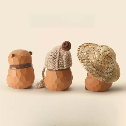 Eastcoco  Capybara Handmade wood carving