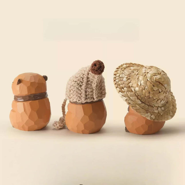 Eastcoco  Capybara Handmade wood carving
