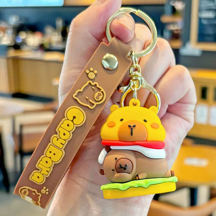 Eastcoco Healing Capybaras keychain