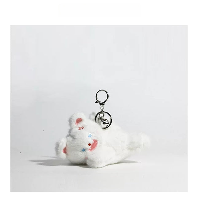 Eastcoco story of the black cat and the white cat keychain