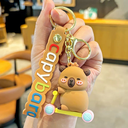 Eastcoco Healing Capybaras keychain