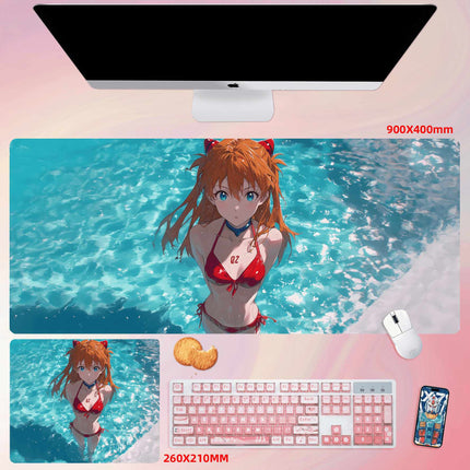 Eastcoco Swimsuit Asuka Anime Mouse Pad-Contains 15 items