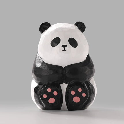 Eastcoco  Summer Red Panda Handmade wood carving