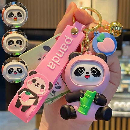 Eastcoco Panda Family keychain