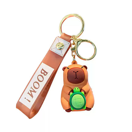 Eastcoco The three little capybaras keychain