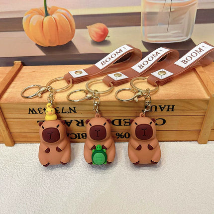 Eastcoco The three little capybaras keychain
