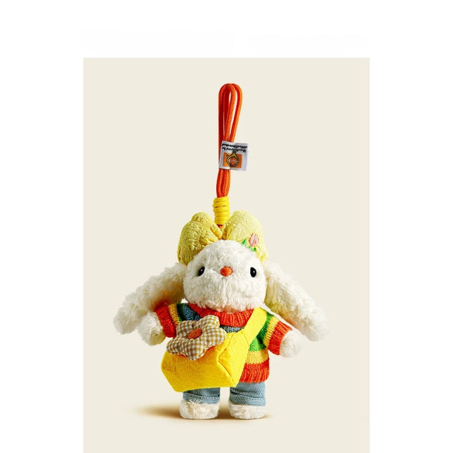 Eastcoco Happy Little Rabbit Going to School keychain