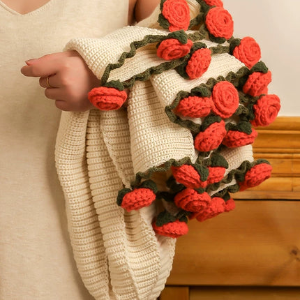 Leave Her a Little Romance｜Large Handmade Crochet Rose