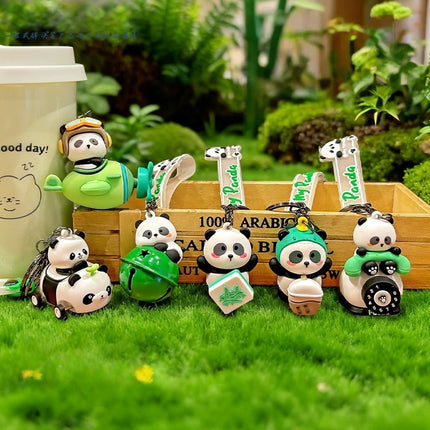 Eastcoco Panda Family keychain