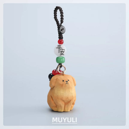 Eastcoco Handmade wooden kitten keychain
