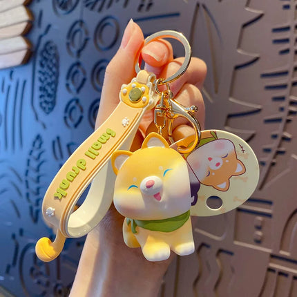 Eastcoco Magnetic puppy couple keychain