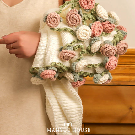 Leave Her a Little Romance｜Large Handmade Crochet Rose