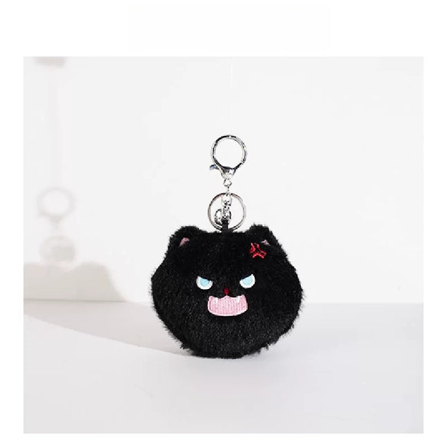 Eastcoco story of the black cat and the white cat keychain