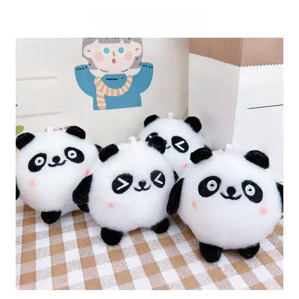 Eastcoco Süßer runder Panda-Schlüsselanhänger