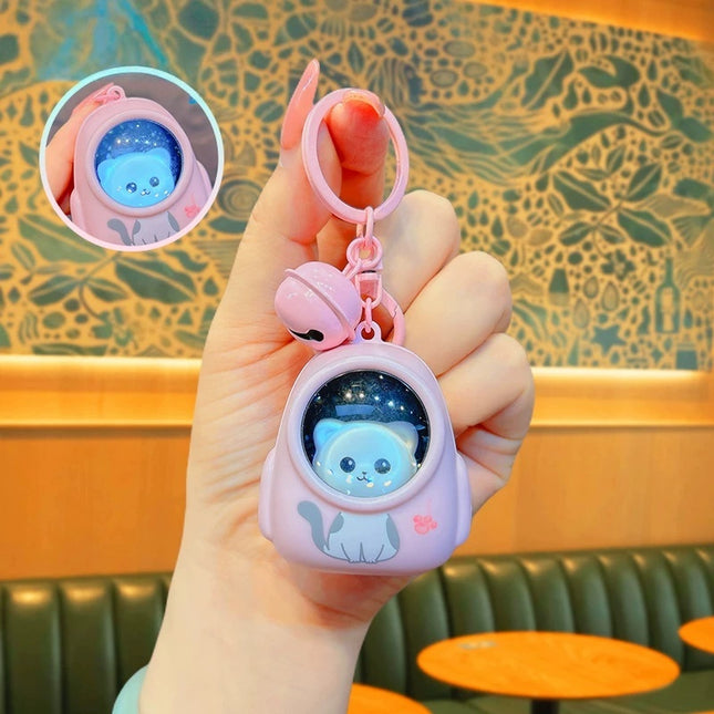 Eastcoco Space Capsule Kitten keychain