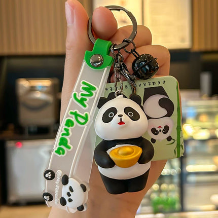 Eastcoco Panda Family keychain