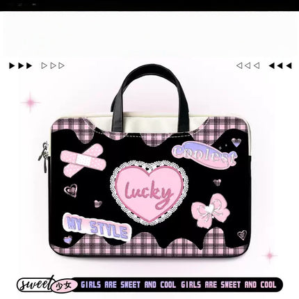 Eastcoco Girls Sweet Cool Style All-match Laptop Bag 15.6 Inch