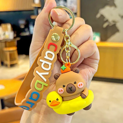 Eastcoco Healing Capybaras keychain