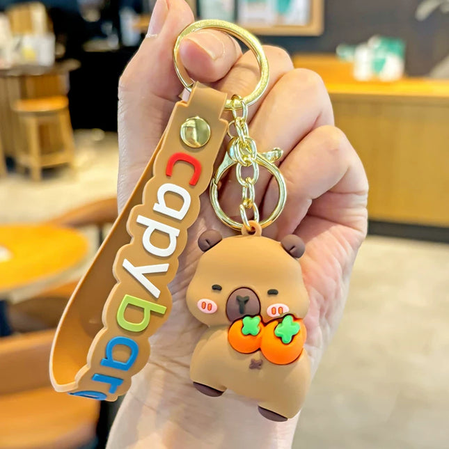 Eastcoco Healing Capybaras keychain