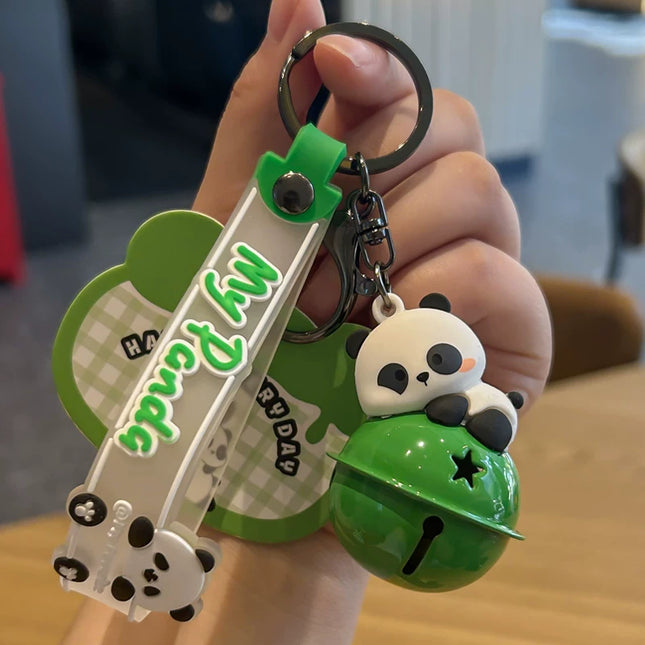 Eastcoco Panda Family keychain