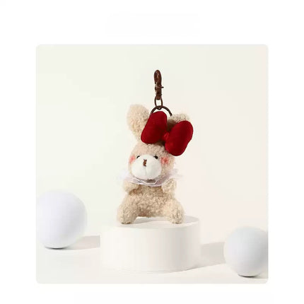 Eastcoco Pink-faced bunny keychain