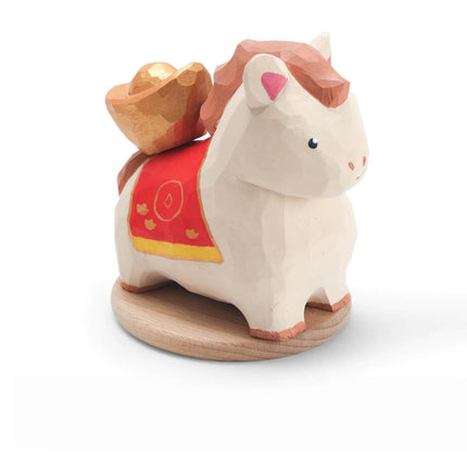 Eastcoco  Cute little pony Handmade wood carving