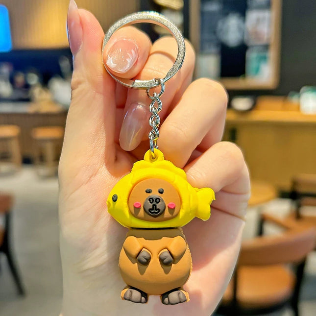 Eastcoco Ugly-cute little capybara keychain
