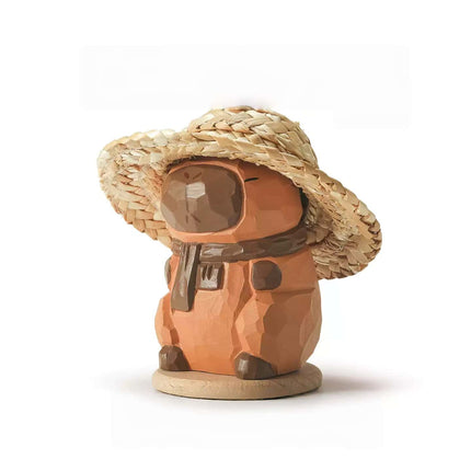 Eastcoco  Capybara Handmade wood carving