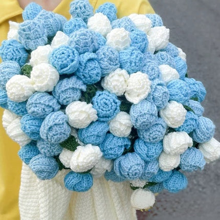A Forever Bouquet for Her｜Large Handmade Crochet Flowers