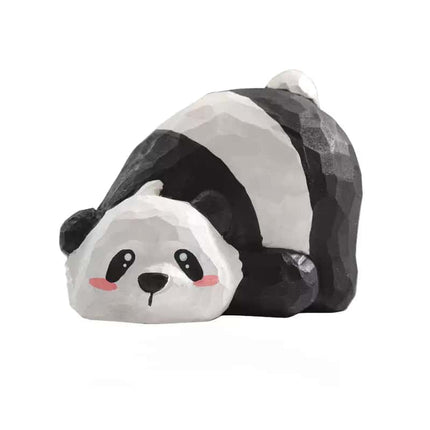 Eastcoco  Summer Red Panda Handmade wood carving
