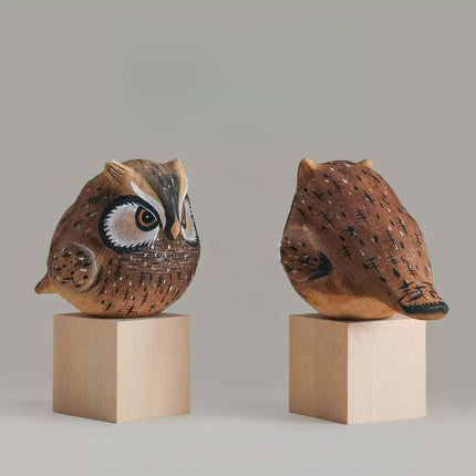Eastcoco  owl Handmade wood carving