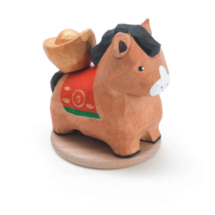 Eastcoco  Cute little pony Handmade wood carving